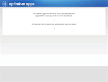 Tablet Screenshot of findingoptimism.com